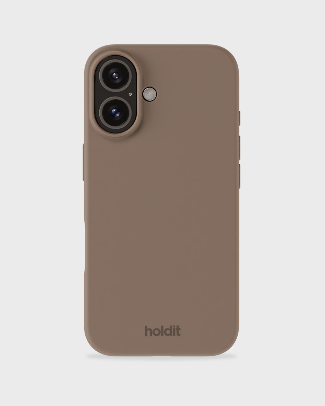 Phone Case Silicone Mocha Brown iPhone 16