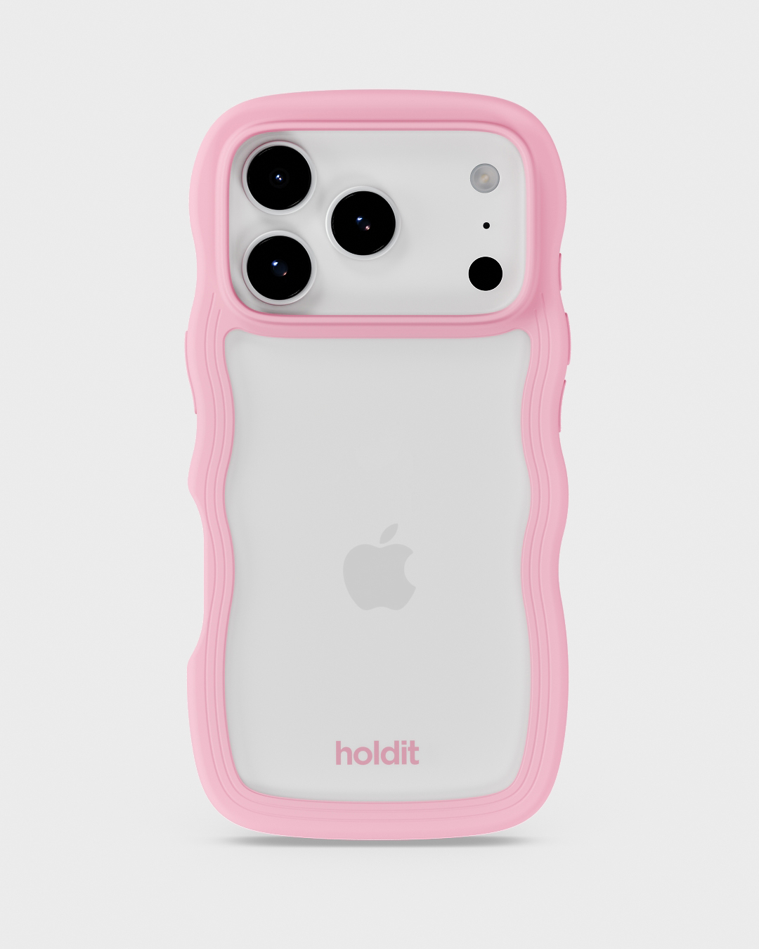 Phone Case Wavy Pink/Transparent iPhone 17 Pro