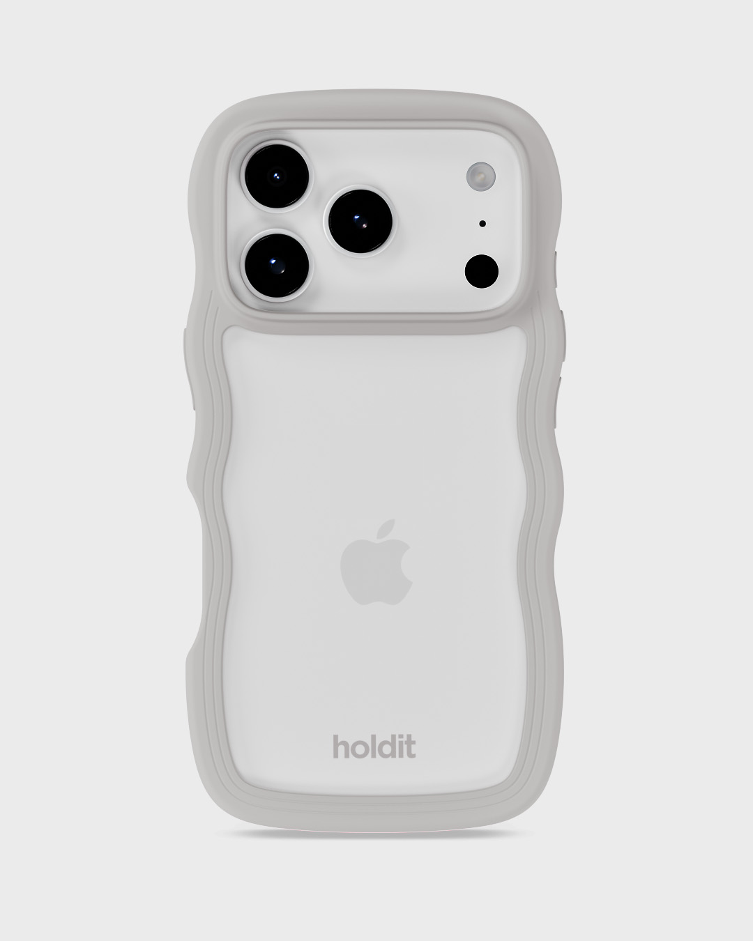 Phone Case Wavy Wool Gray/Transparent iPhone 17 Pro