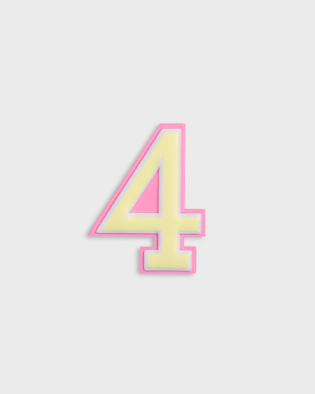 Number 4 Number Sticker