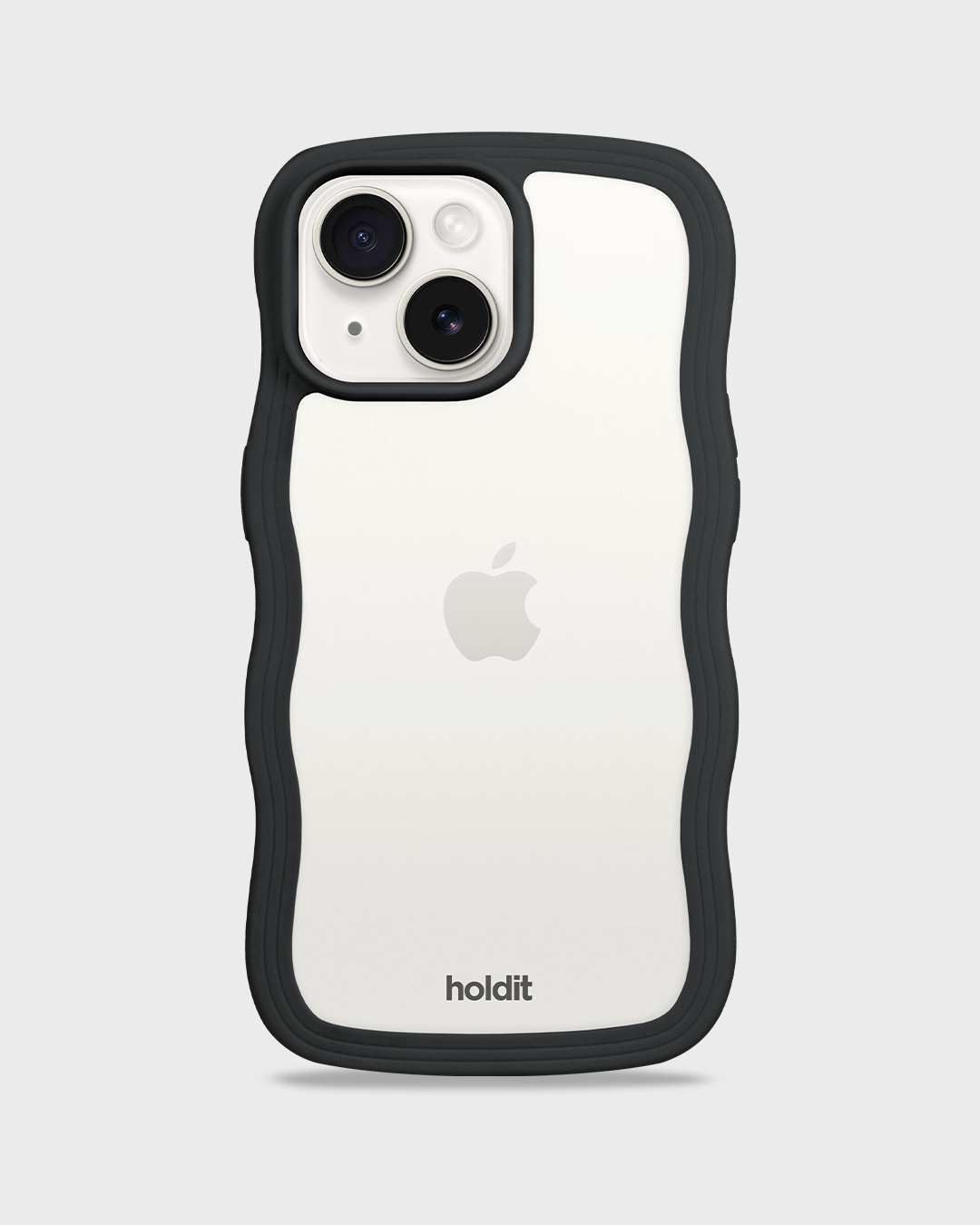 Phone Case Wavy Black/Transparent iPhone 13