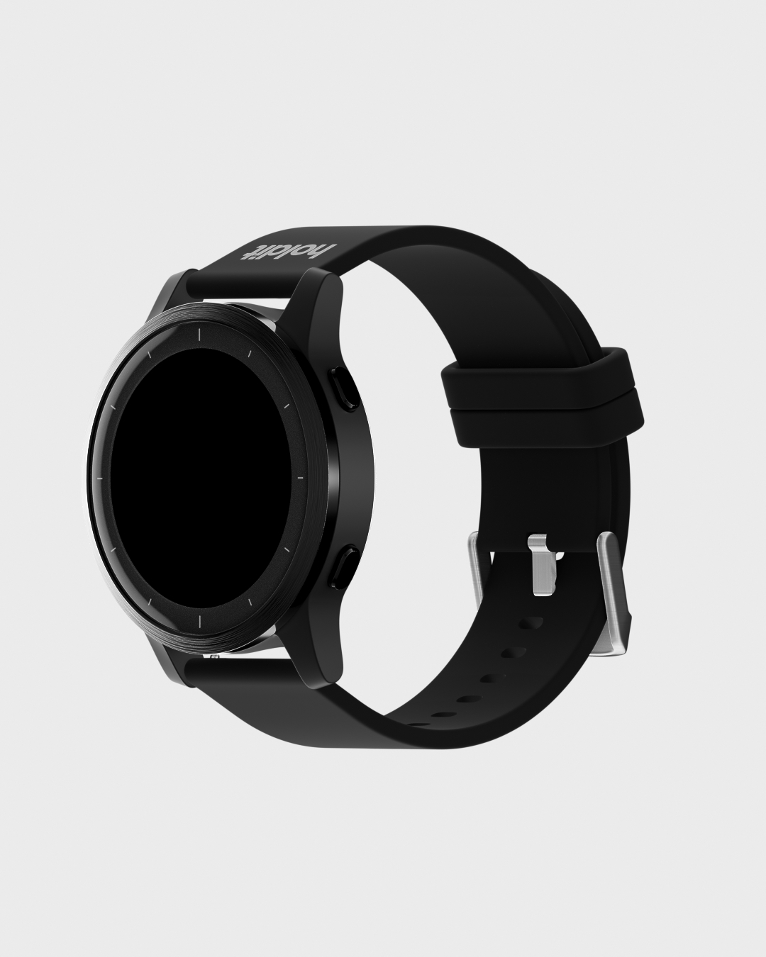 Holdit Watch Band Silicone Black 20mm