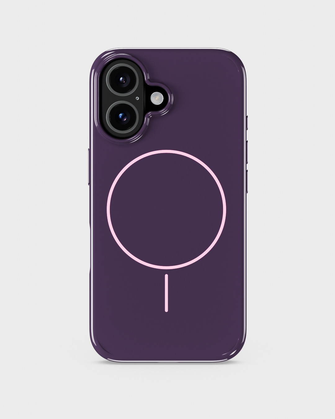 Phone Case Mono Deep Plum/Pink iPhone 16