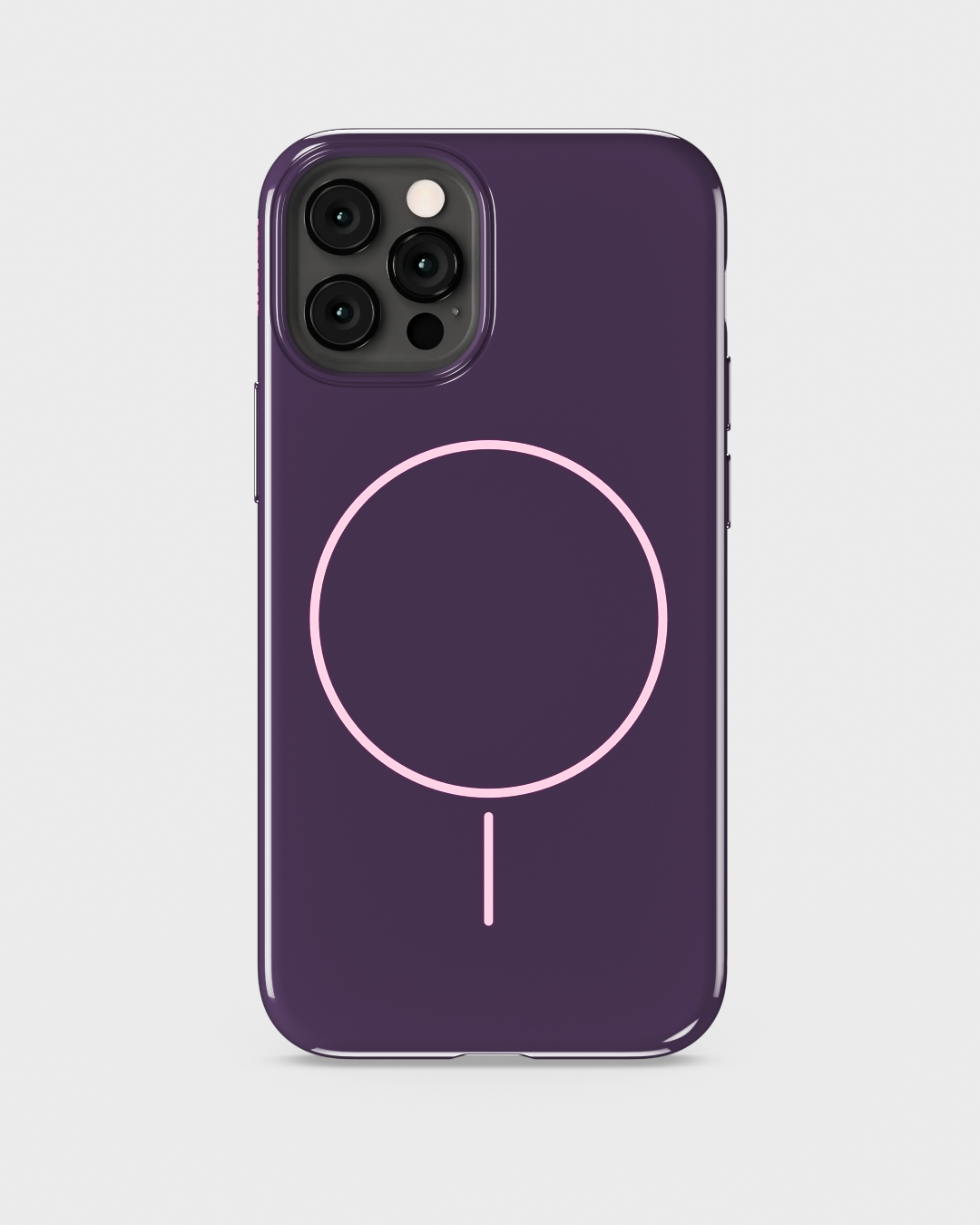 Phone Case Mono Deep Plum/Pink iPhone 12