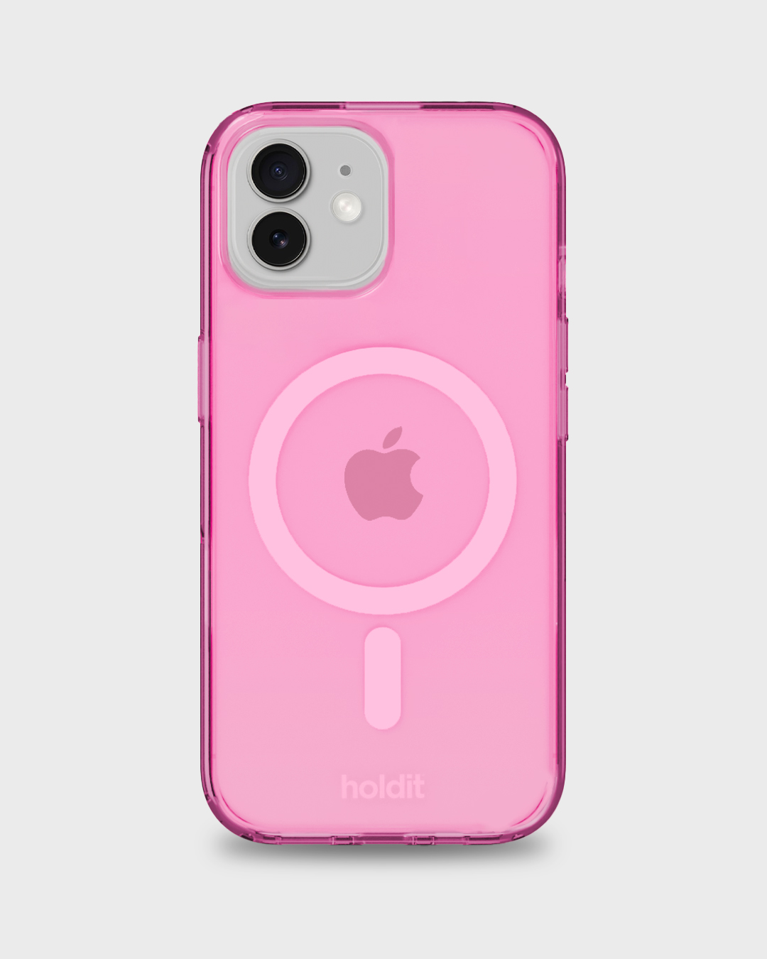 Phone Case Transparent Magsafe Compatible Pink iPhone 12