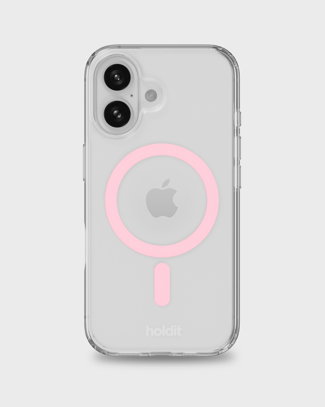 Holdit Unisex Transparent Phone Case Magsafe Compatible Pink / Iphone 16