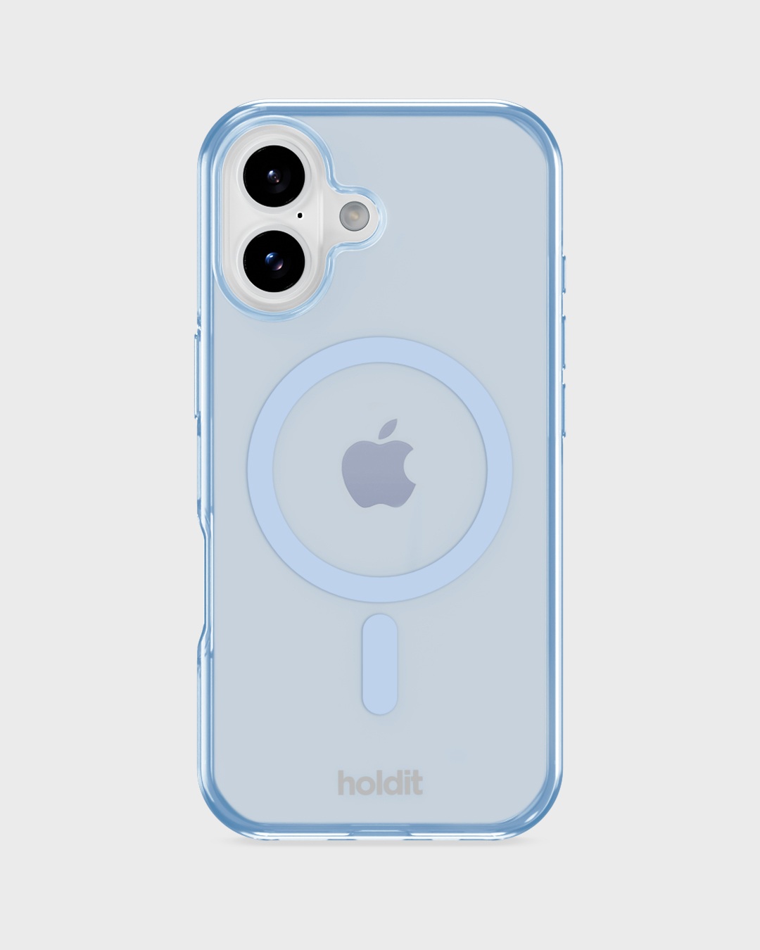Phone Case Transparent Magsafe Compatible Mineral Blue iPhone 17