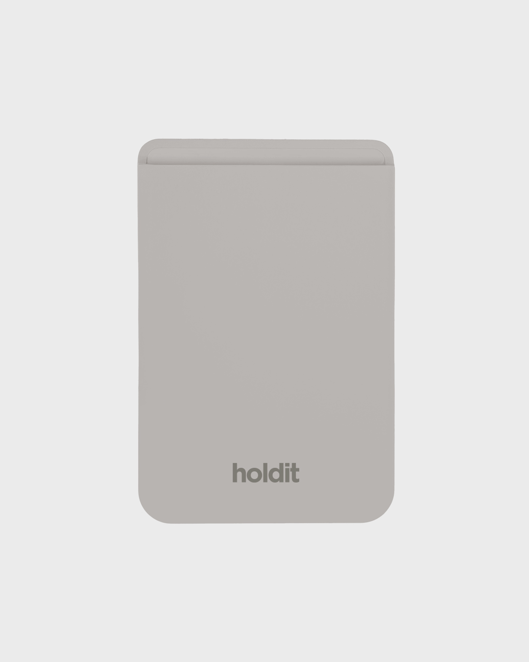 Wool Gray Card Holder Silicone Magsafe Compatible
