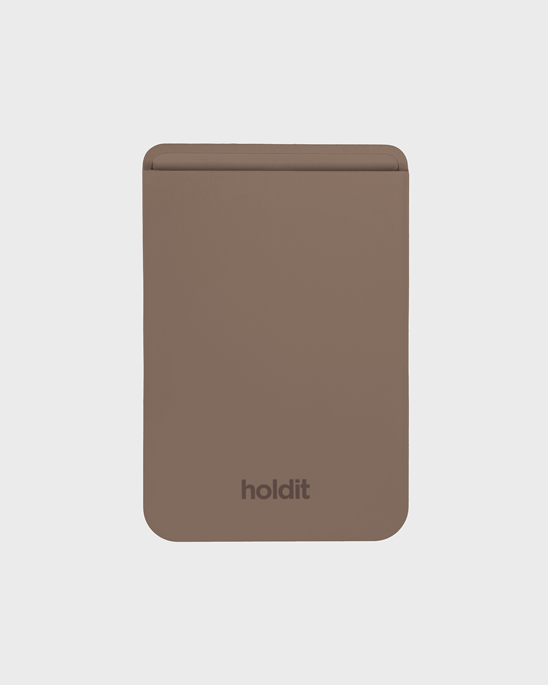 Mocha Brown Card Holder Silicone Magsafe Compatible