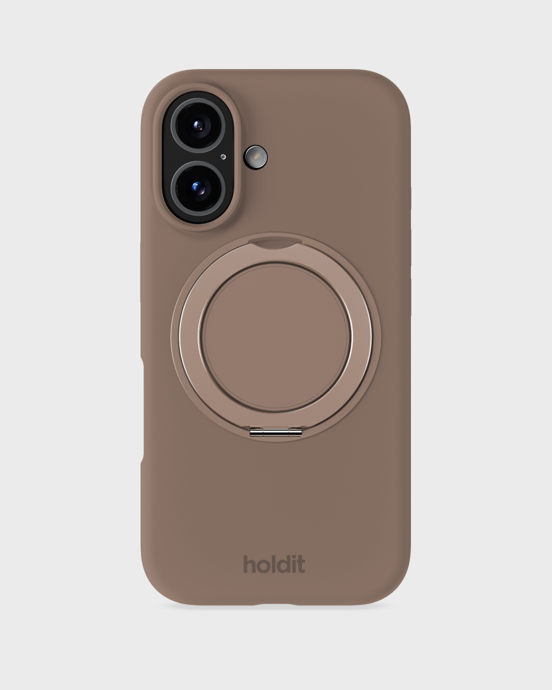 Silicone Stand Case Mocha Brown iPhone 16