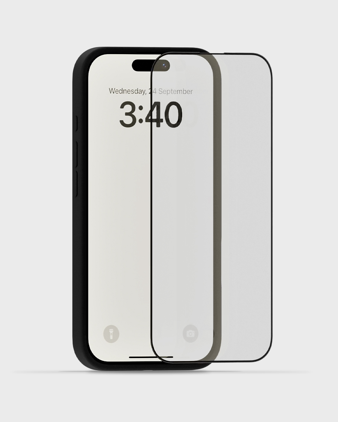 Screen Protector Full Cover w. Black Frame iPhone 12