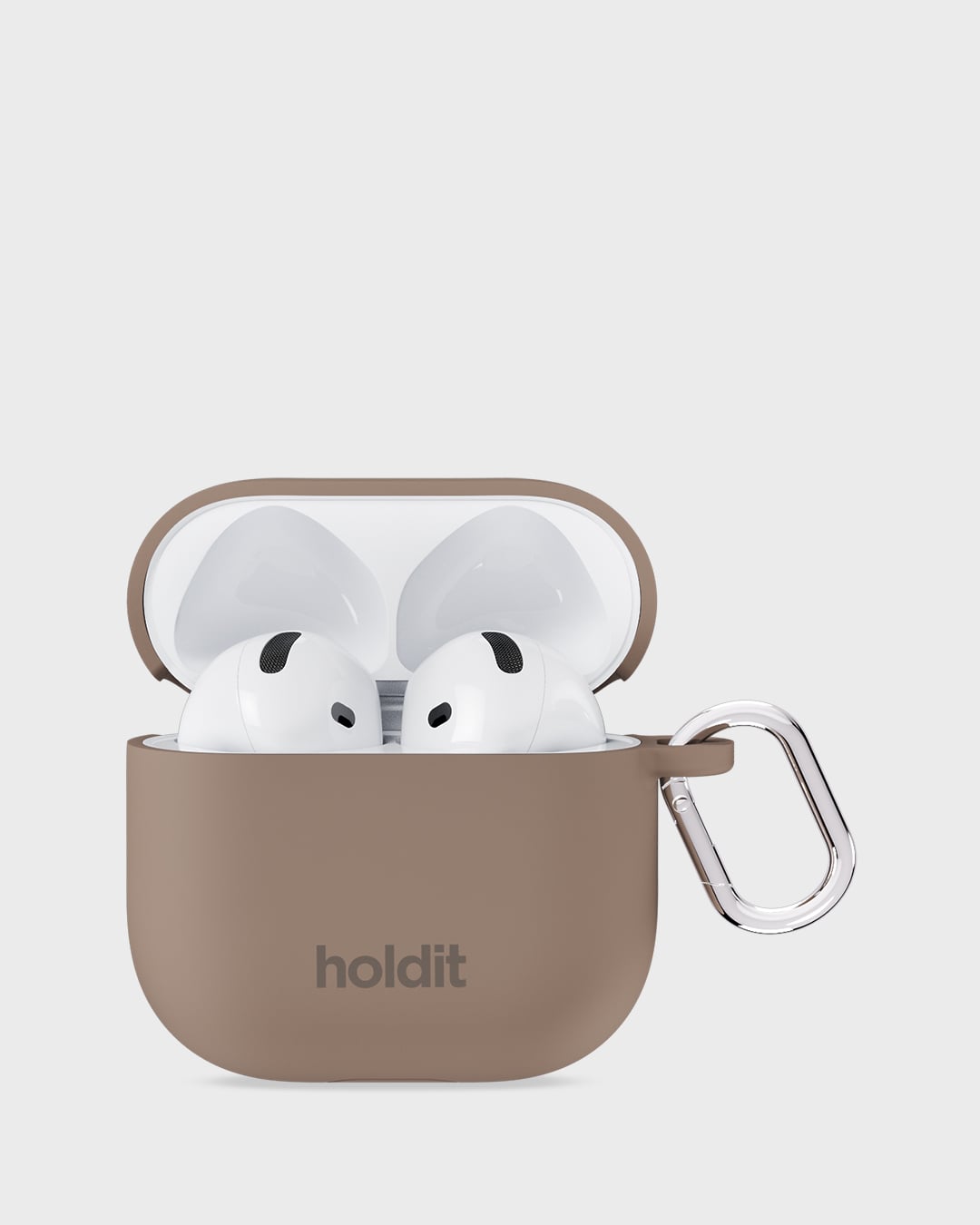 Silicone Case Solid Mocha Brown Airpods 4