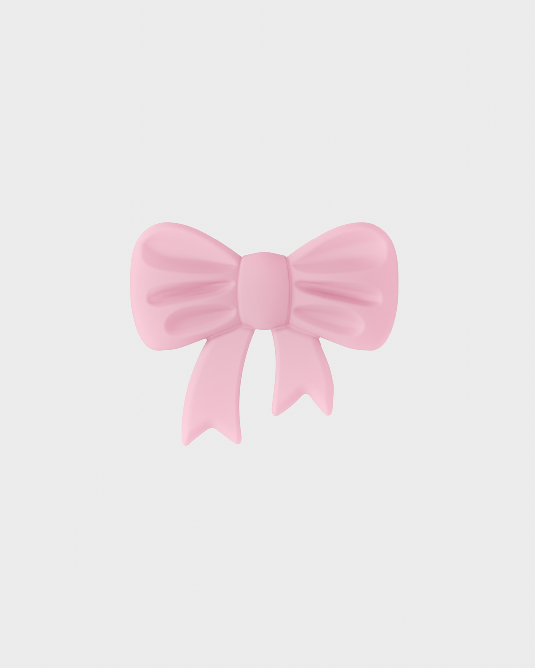 Pink Bow Silicone Sticker