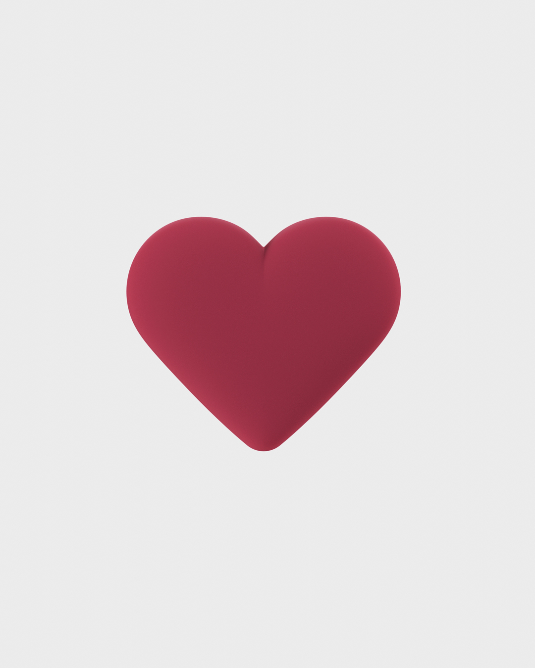 Red Velvet Heart Silicone Sticker