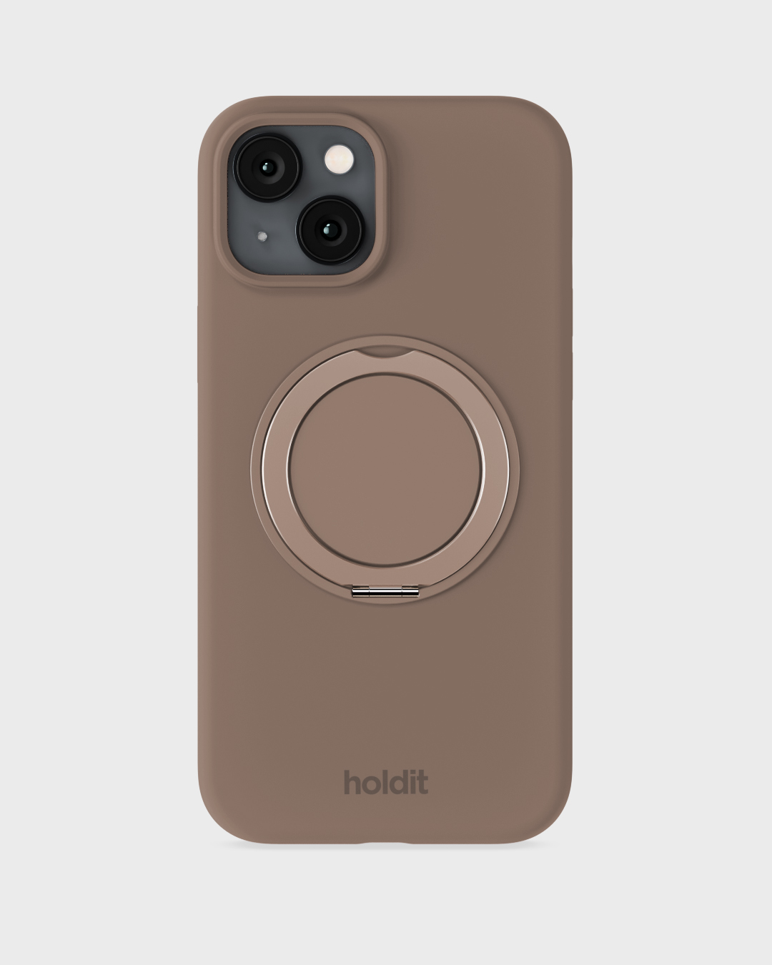 Silicone Stand Case Mocha Brown iPhone 13