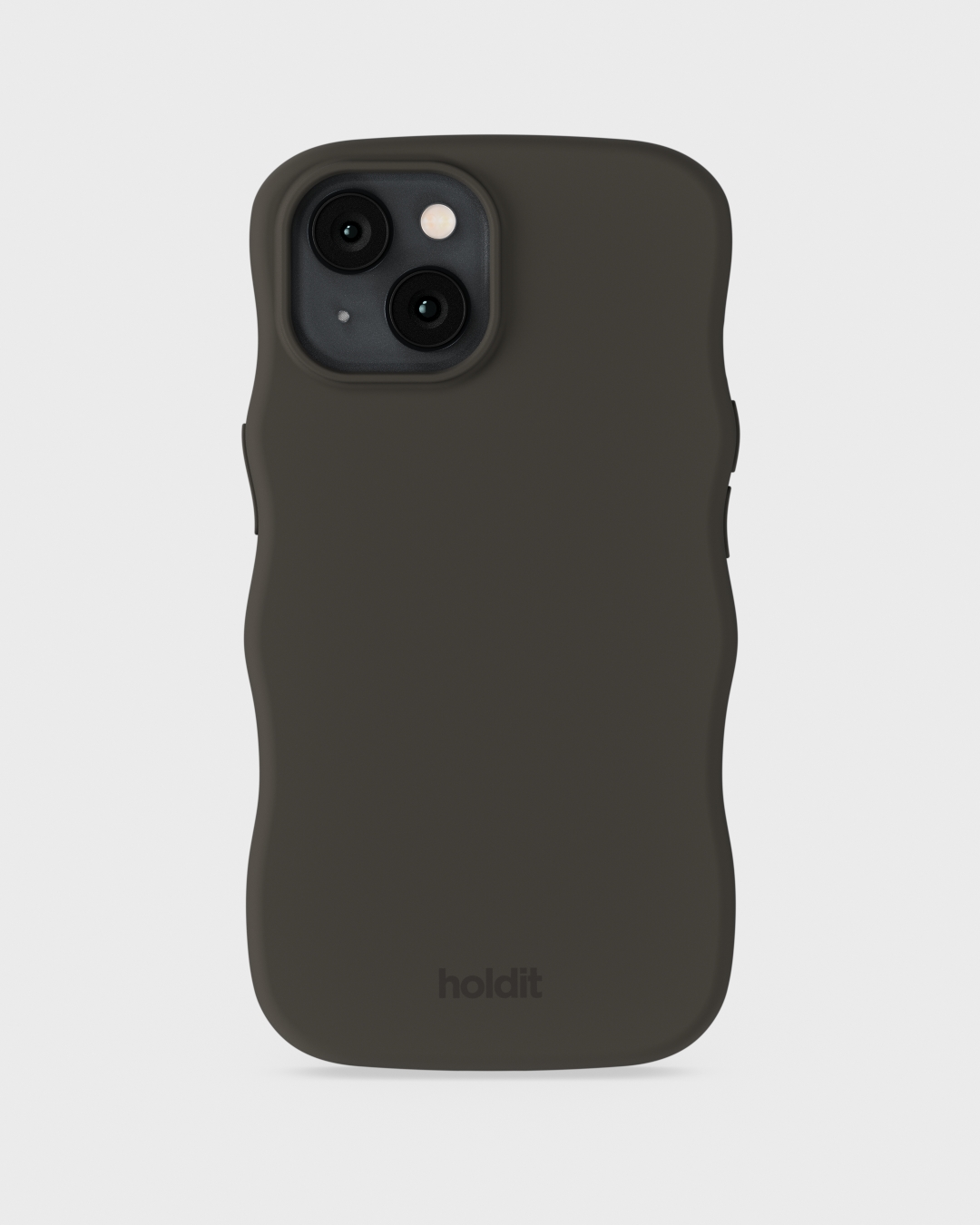 Phone Case Wavy Silicone Charcoal iPhone 13