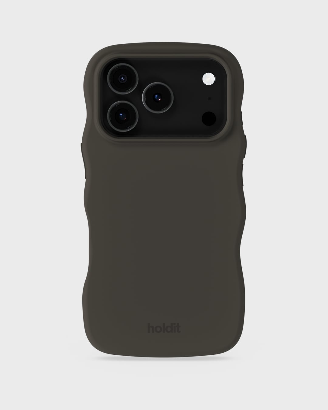 Phone Case Wavy Silicone Charcoal iPhone 17 Pro
