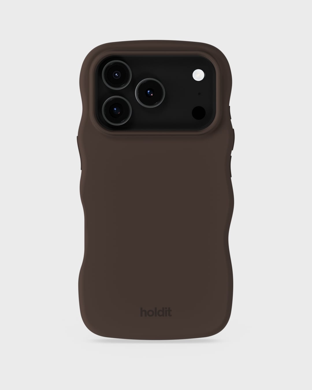 Phone Case Wavy Silicone Chocolate iPhone 17 Pro