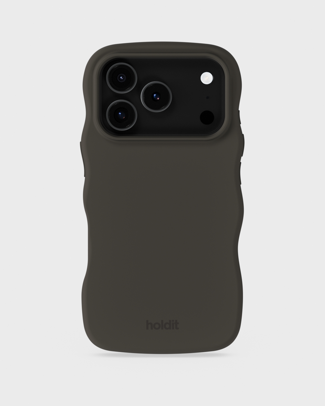 Phone Case Wavy Silicone Charcoal iPhone 17 Pro Max