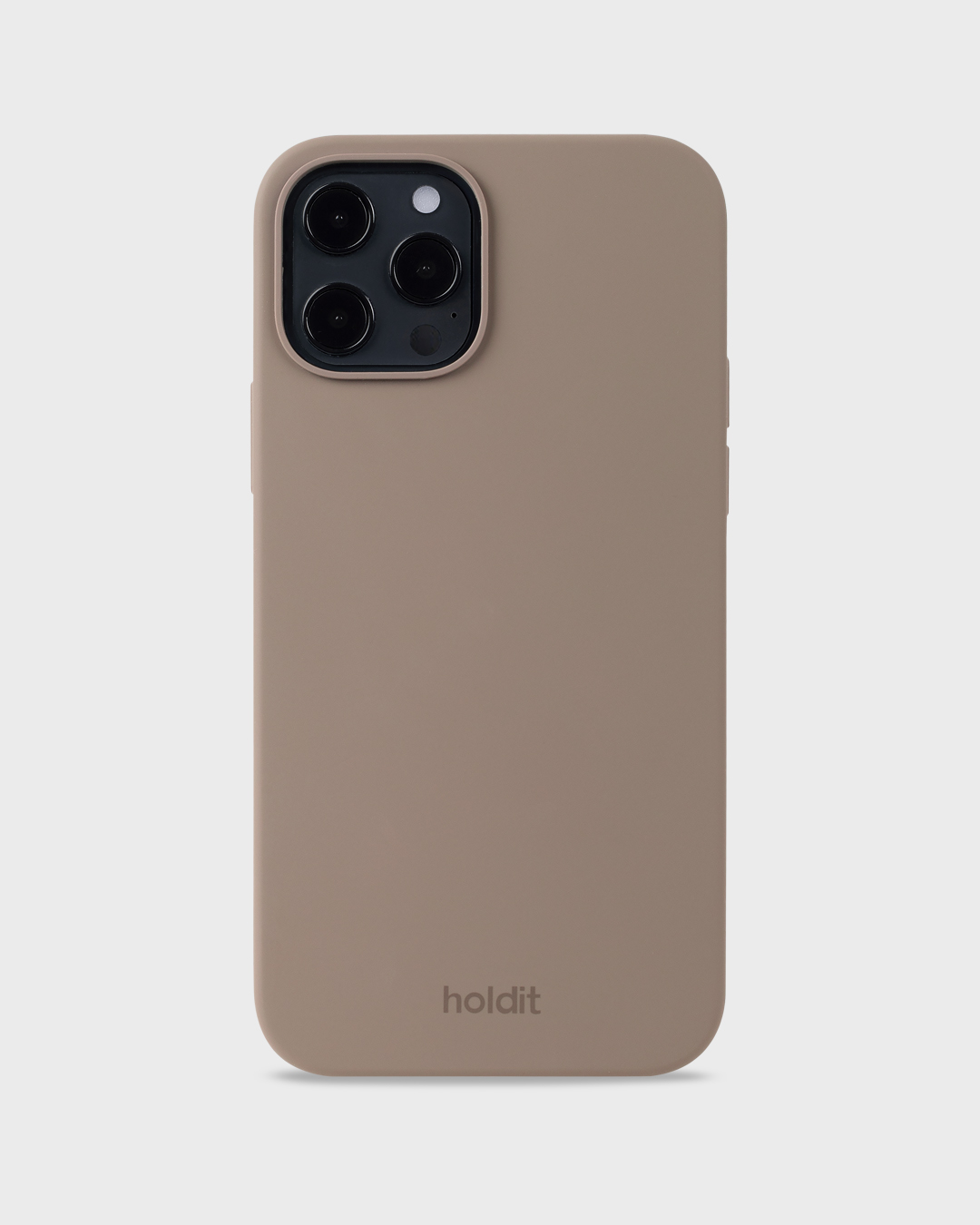 Phone Case Silicone Mocha Brown iPhone 12