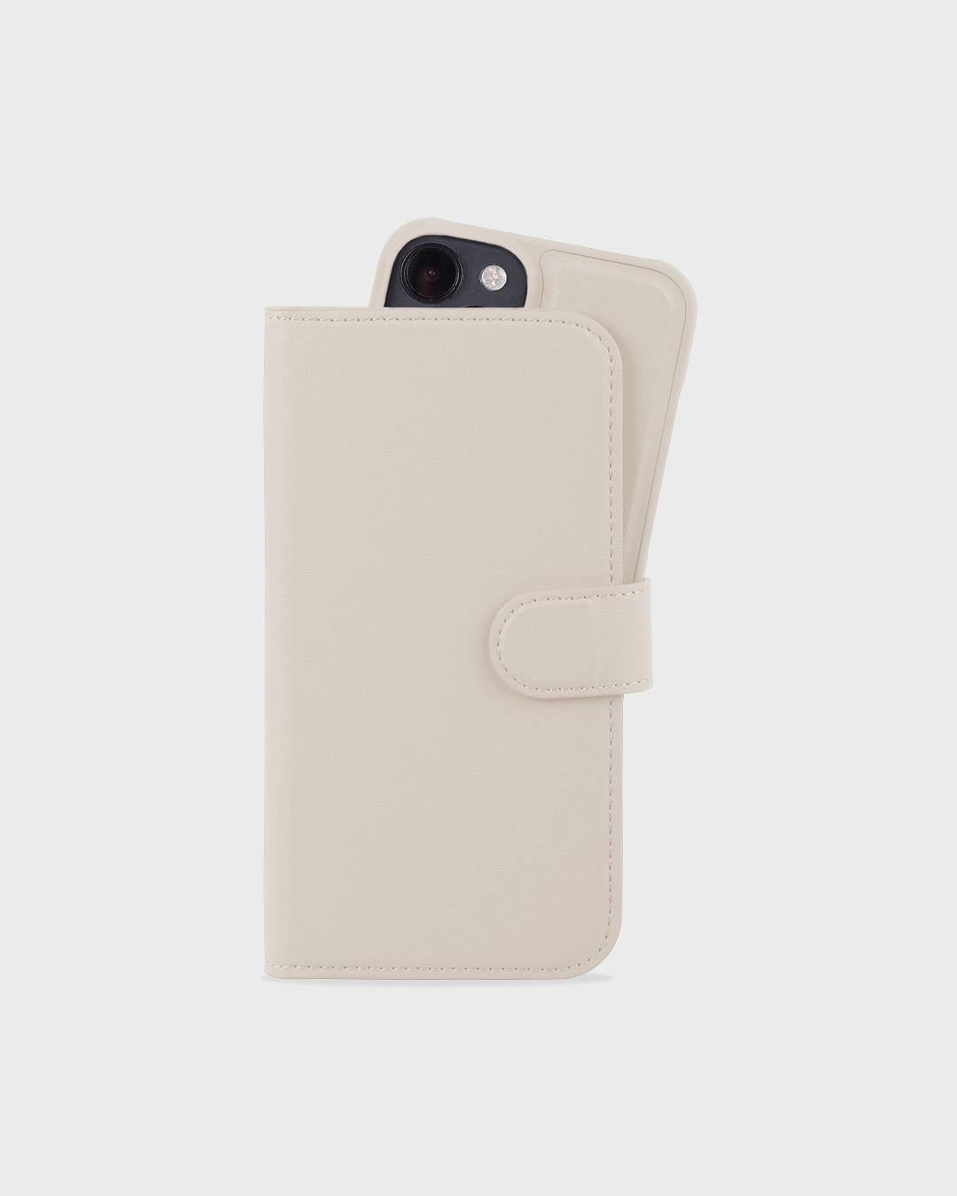 Wallet Case Magnet Light Beige iPhone 13