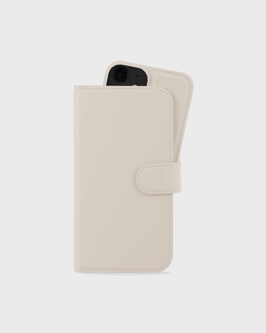 Wallet Case Magnet Light Beige iPhone XR