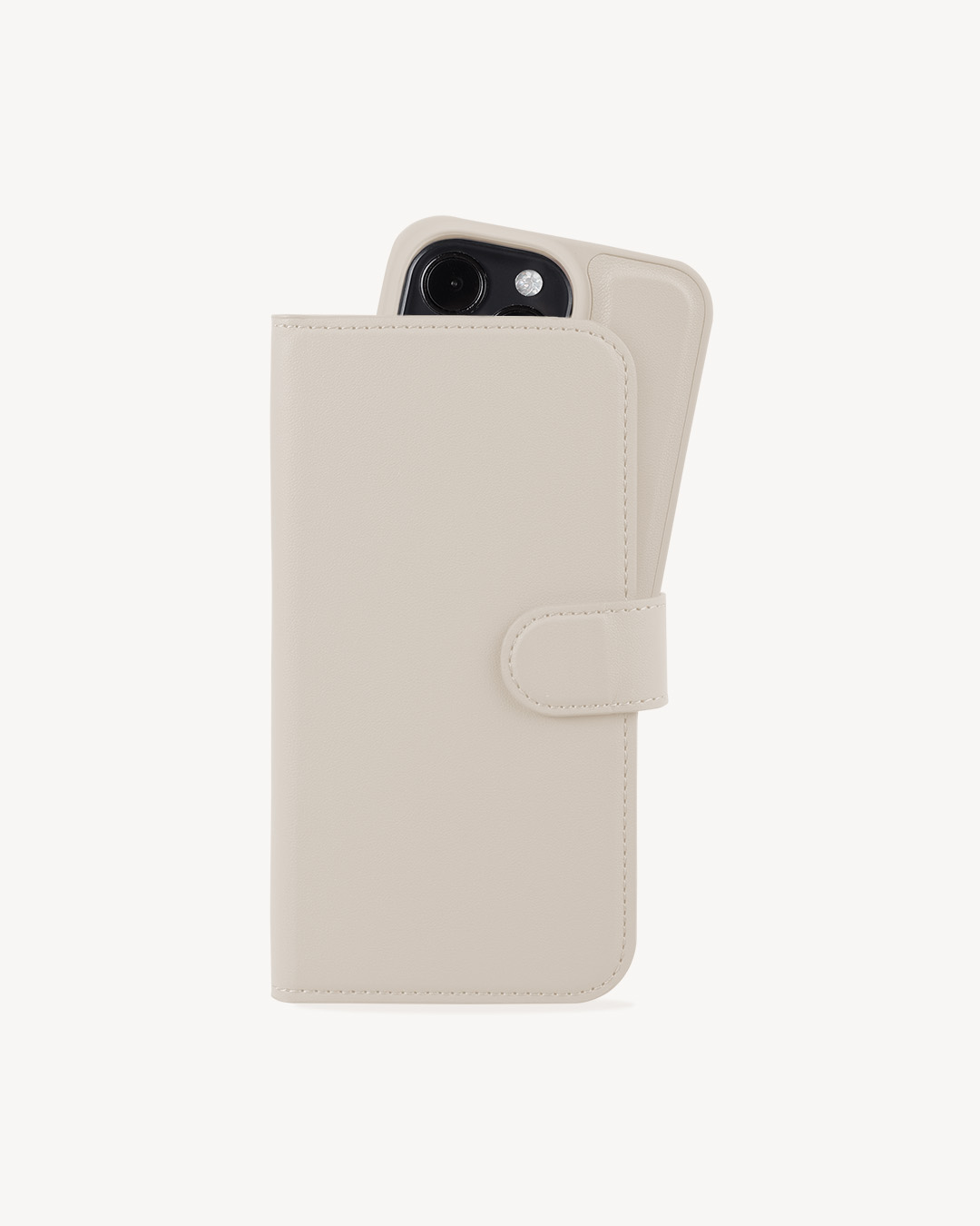 Wallet Case Magnet Light Beige iPhone 12
