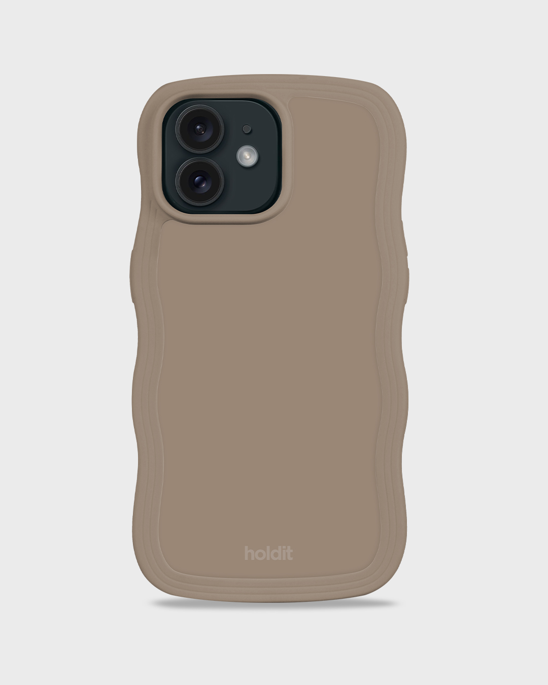 Phone Case Wavy Mocha Brown iPhone 12