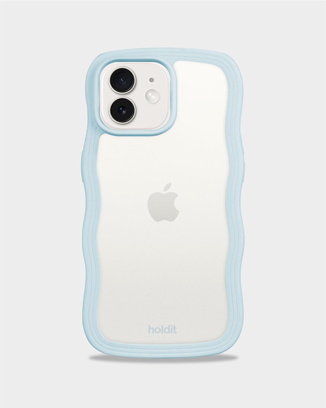 Phone Case Wavy Mineral Blue/Transparent iPhone 12