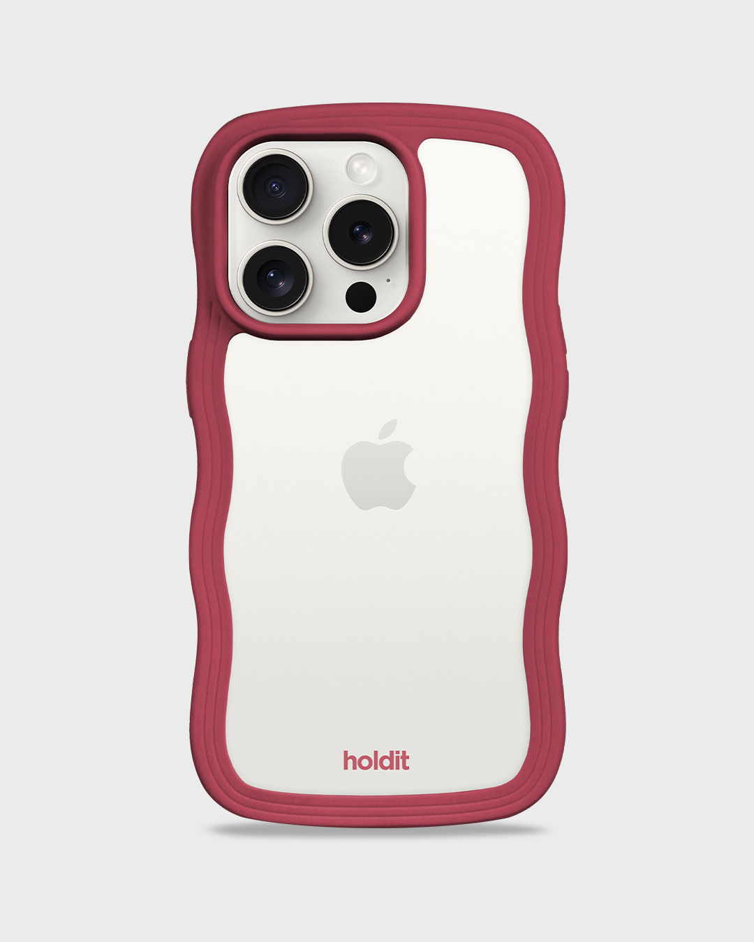 Phone Case Wavy Red Velvet/Transparent iPhone 14 Pro Max